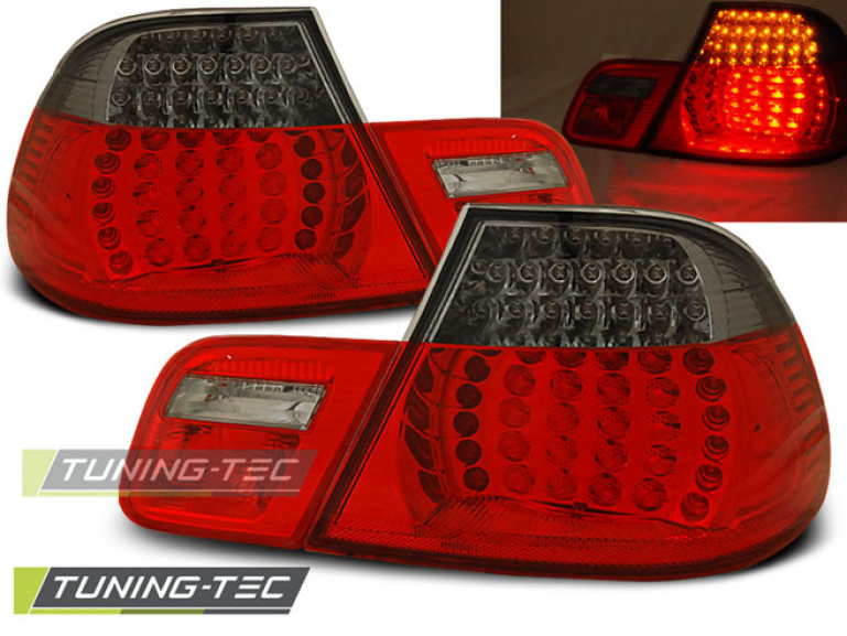 LED Upgrade Design Rückleuchten für BMW 3er E46 Coupe 99-03 rot/rauch